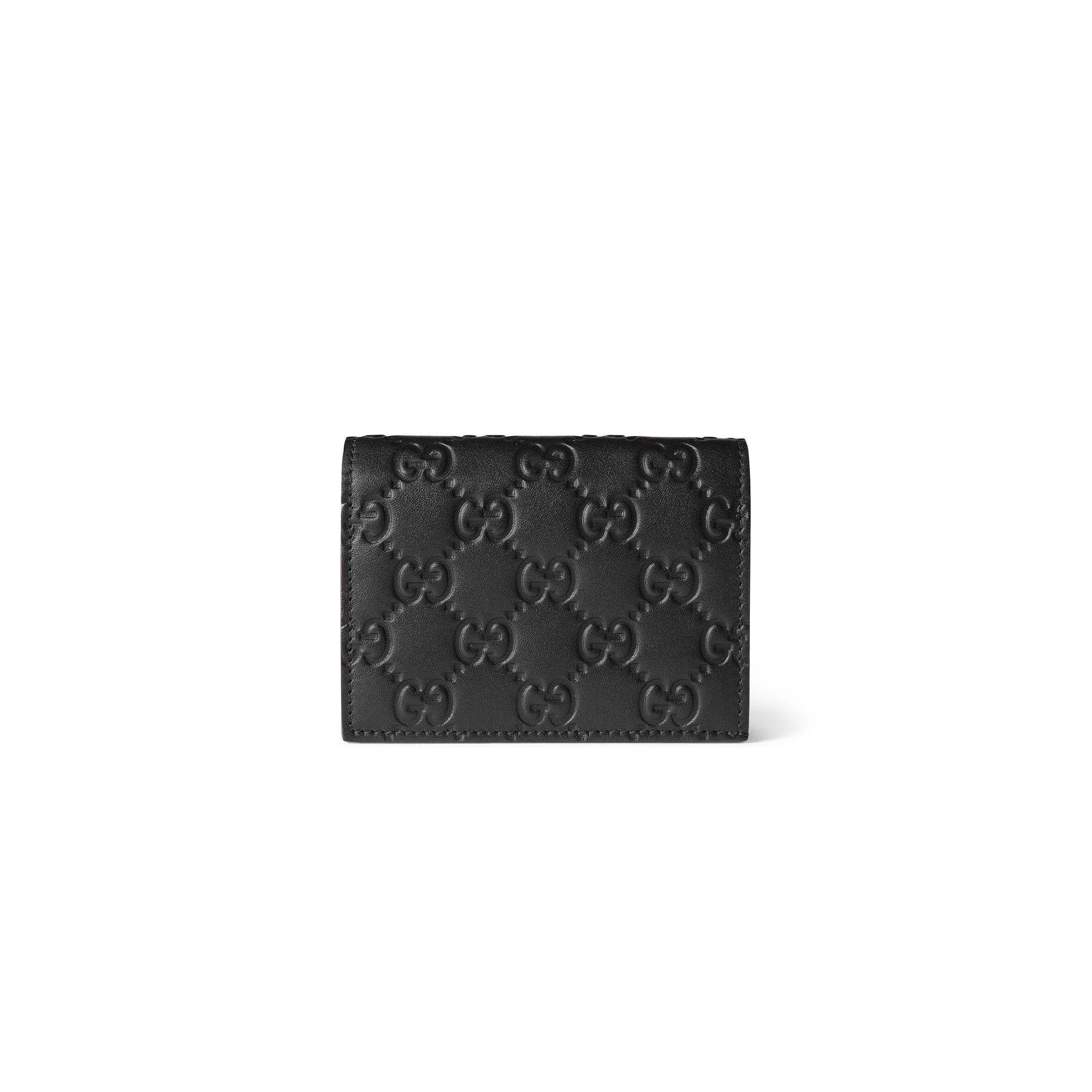 GUCCI GG EMBLEM SMALL WALLET 847207 (11*8.5*3cm)